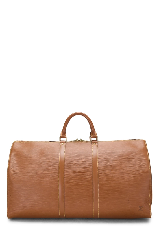 Cannelle Gold Epi Keepall 55, , large image number 0