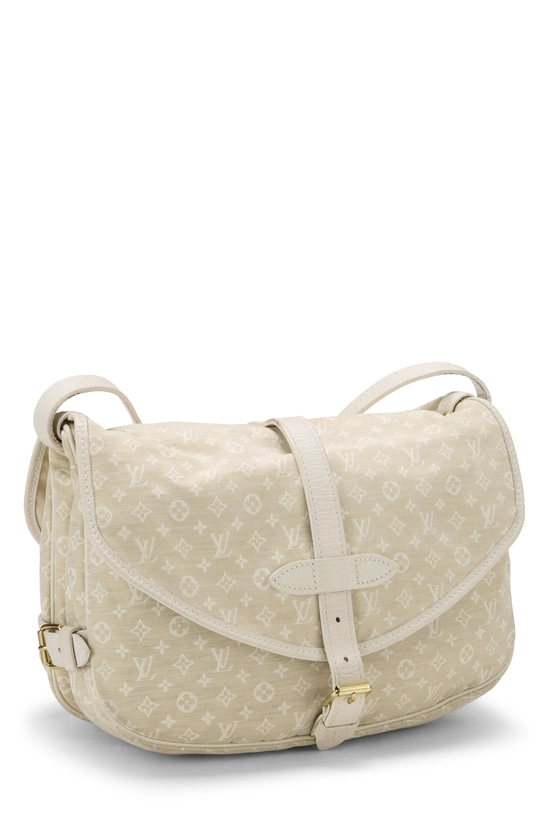 White Monogram Mini Lin Saumur 30, , large image number 1