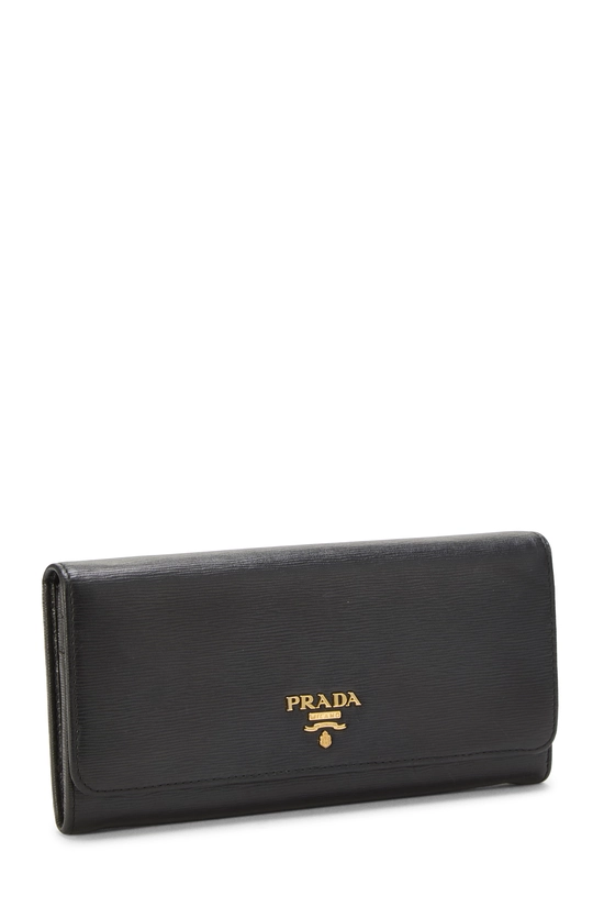 Black Vitello Move Continental Wallet, , large image number 1
