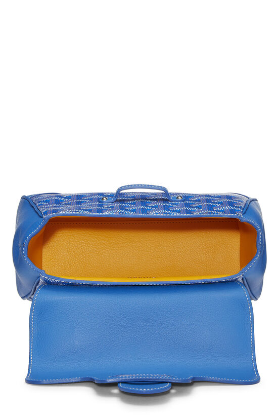 Blue Goyardine Canvas Saigon Souple Mini, , large image number 5