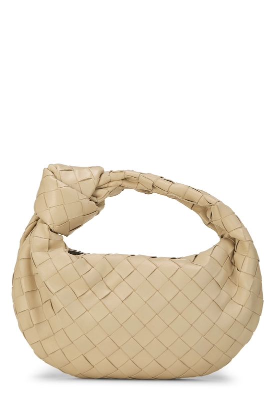 Beige Intrecciato Leather Jodie Mini, , large image number 0