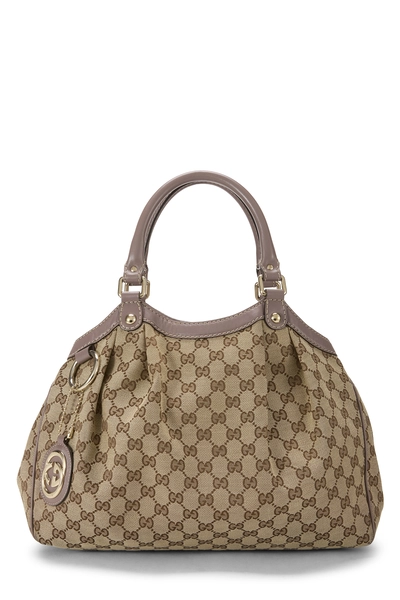 Purple Original GG Canvas Sukey Tote