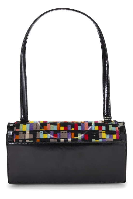 Multicolor Velour Mademoiselle Lock Shoulder Bag, , large image number 3