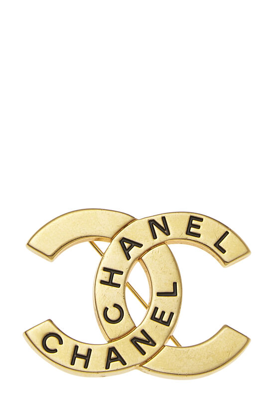Gold Logo Engraved 'CC' Pin, , large image number 0