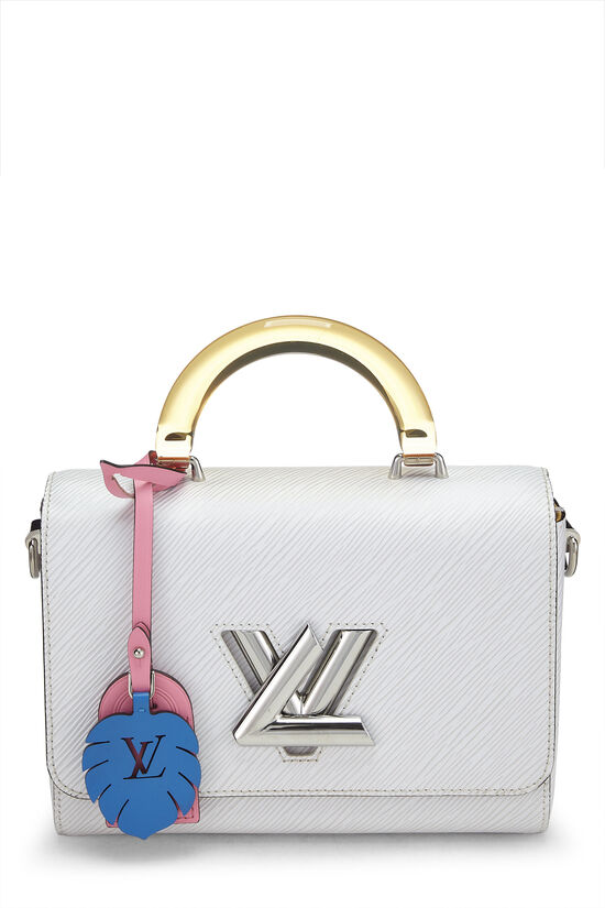 Louis Vuitton White Epi Twist Top Handle Bag MM QJB4TD10WA000