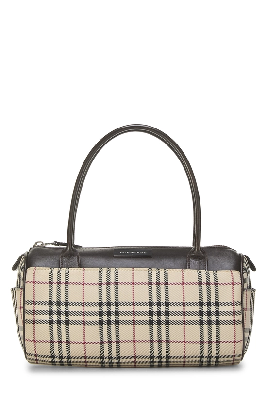 ailesさん専用BURBERRY カバン Pre-Owned Brown Nylon House Check Roll Handbag Small Q3B1O1210H00S