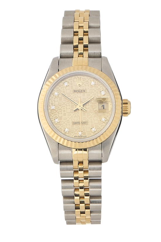 Two-Tone Anniversary Dial Diamond Datejust 69173 26mm, , large image number 0