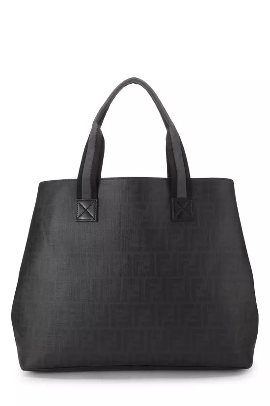 Black Zucca Coated Canvas Tote Large, , large image number 3