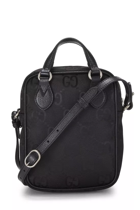 Black GG Nylon Off the Grid Shoulder Bag, , large image number 3