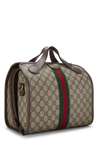 Gucci Brown GG Supreme Canvas Bowler Handbag — photo 2