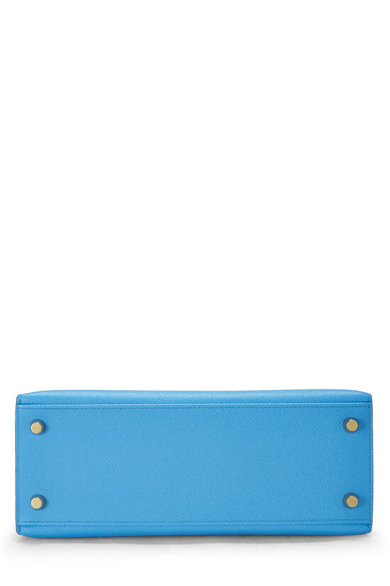 Hermès Kelly 25 Sellier Bag Bleu Frida Epsom