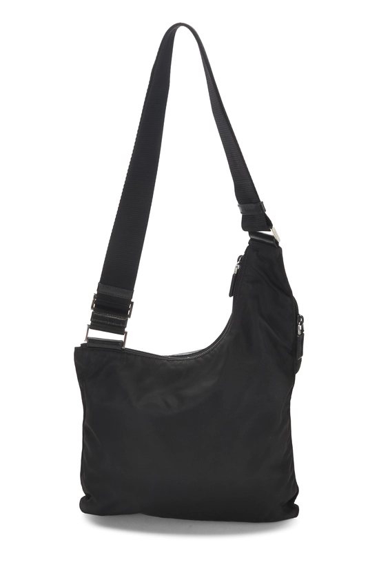 Black Nylon Messenger Bag, , large image number 3