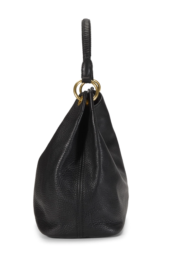 Black Vitello Daino Hobo, , large image number 2