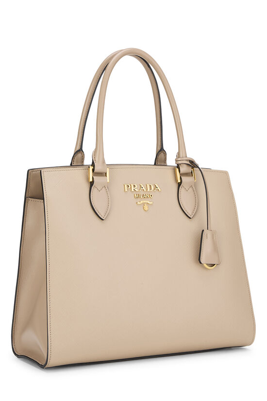 Beige Saffiano Convertible Handbag, , large image number 1