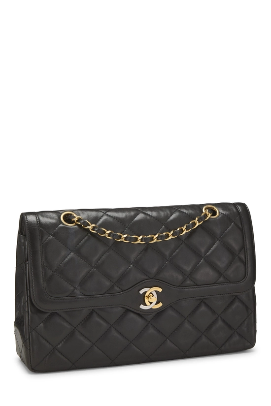 Black Quilted Lambskin Paris Limited Flap Medium, , large image number 1