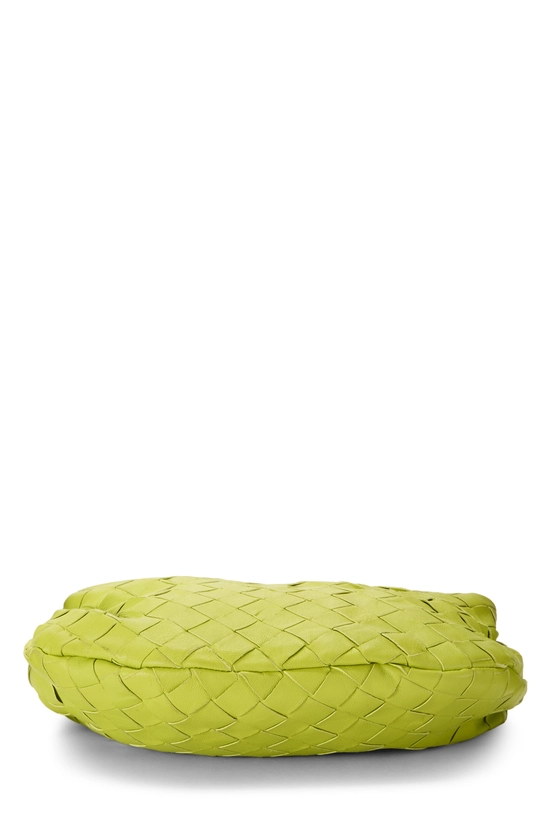Green Intrecciato Leather Jodie Mini, , large image number 4