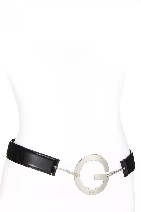 Black Leather Belt 75, , large image number 1