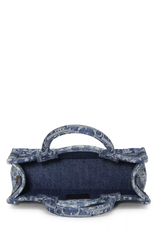 Navy Oblique Denim Book Tote Mini, , large image number 5