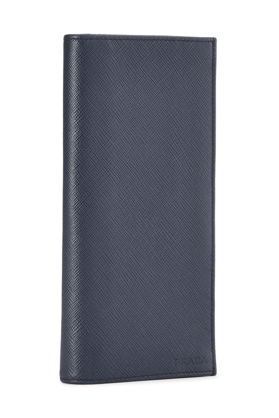 Navy Saffiano Long Wallet, , large image number 1