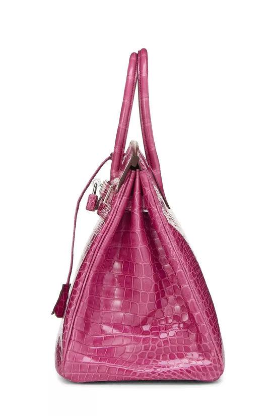 Fuchsia Pink Porosus Crocodile Birkin 35, , large image number 2