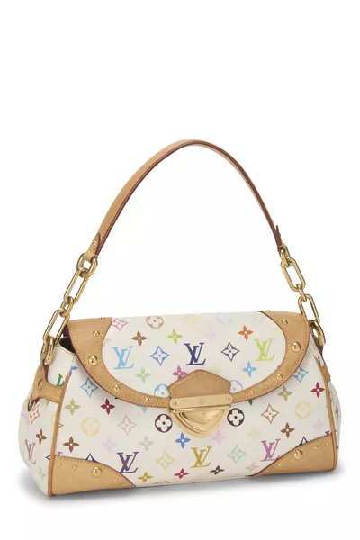 Takashi Murakami x Louis Vuitton White Monogram Multicolore Beverly MM, , large