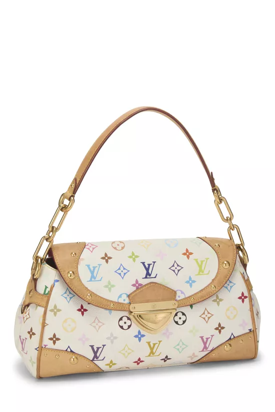 Takashi Murakami x Louis Vuitton White Monogram Multicolore Beverly MM, , large image number 1