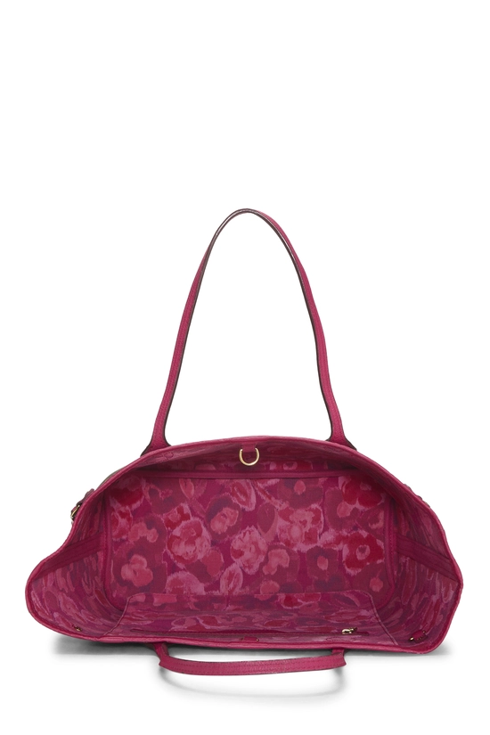 Pink Monogram Canvas Ikat Flower Neverfull MM, , large image number 5