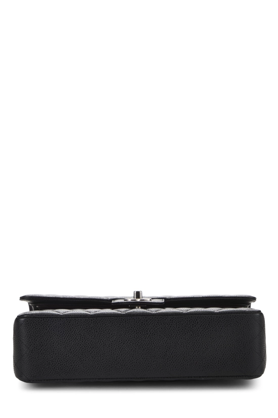 Black Quilted Caviar Classic Double Flap Medium, , large image number 4