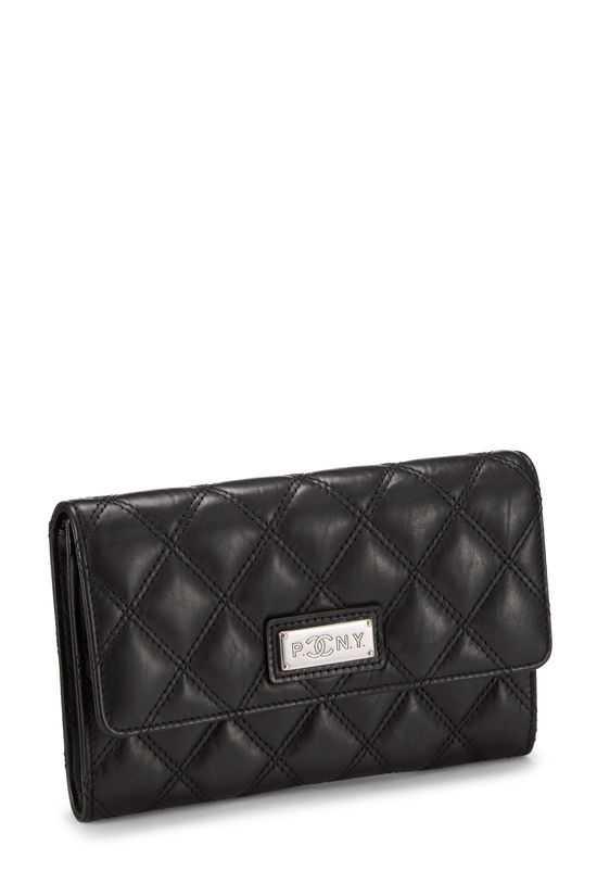 Black Calfskin Paris-New York Flap Wallet, , large image number 1