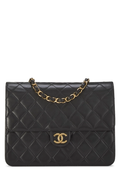 Chanel Black Quilted Lambskin Ex Flap Small