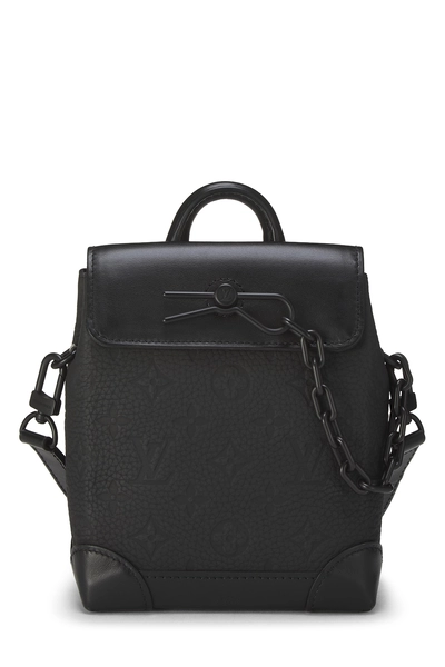 Louis Vuitton Black Taurillon Steamer Nano