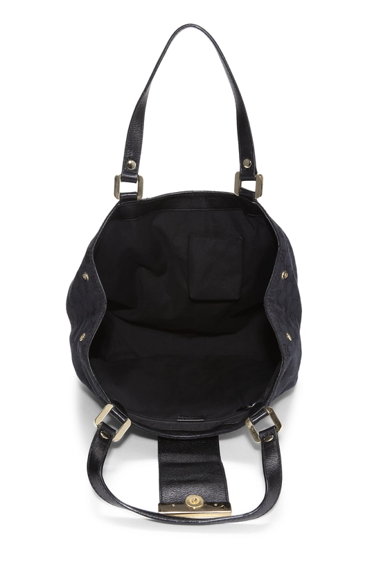 Black GG Canvas New Ladies Web Tote, , large image number 5