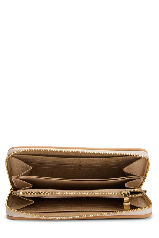 Beige Monogram Mini Lin Zippy Wallet, , large image number 3