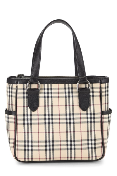 Black House Check Jacquard Handbag Small