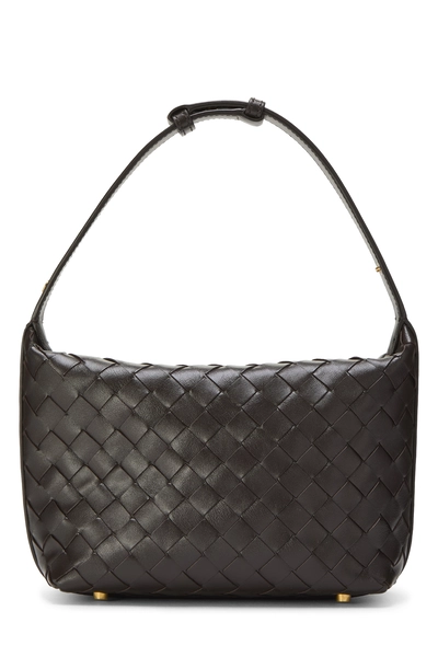Bottega Veneta Brown Intrecciato Wallace Mini