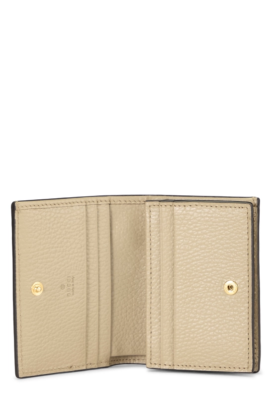 Beige GG Supreme Canvas Marmont Card Case, , large image number 3