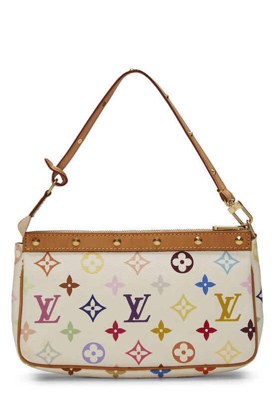 Takashi Murakami x Louis Vuitton White Monogram Multicolore Pochette Accessoires, , large image number 3