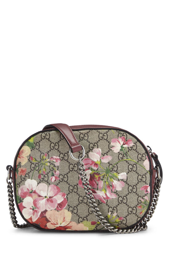 Pink GG Blooms Supreme Canvas Crossbody Bag Mini, , large image number 3