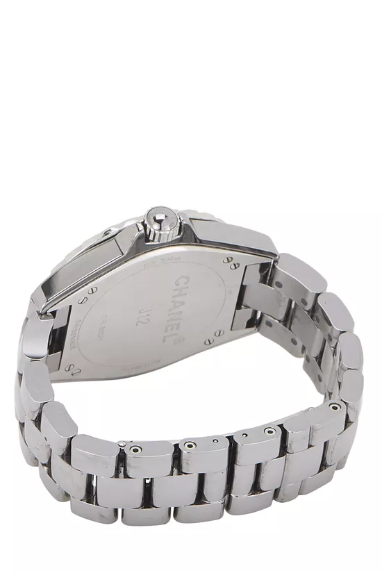 Silver Stainless Steel J12 Watch 33mm, , large image number 1