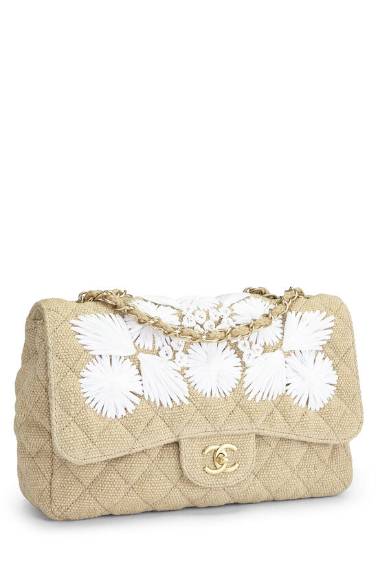 Beige Raffia Country Coco Flap Jumbo, , large image number 1