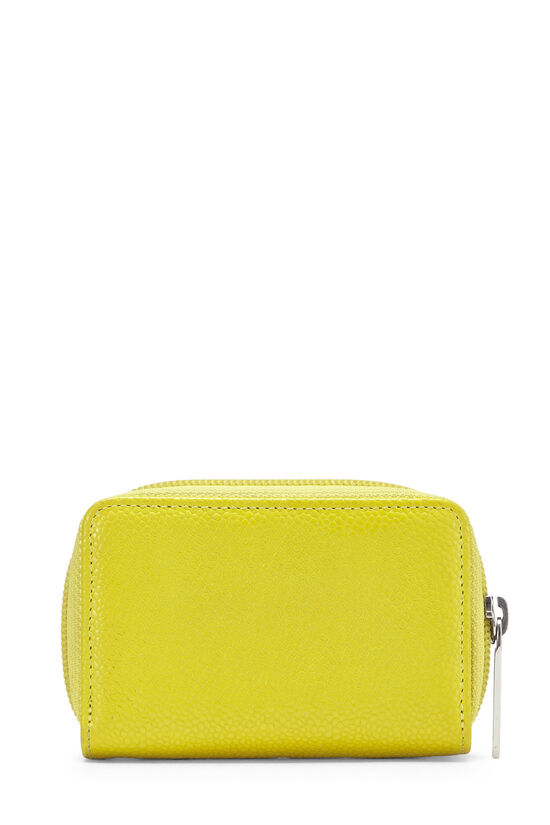 Yellow Caviar Zip Around Wallet Small, , large image number 3