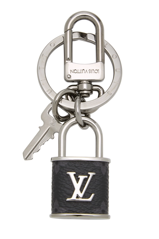 Silver Padlock Bag Charm, , large image number 0