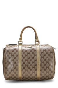 Louis Vuitton Monogram Miroir Speedy 35 Hand Bag Gold M95785 Lv Auth 29332A