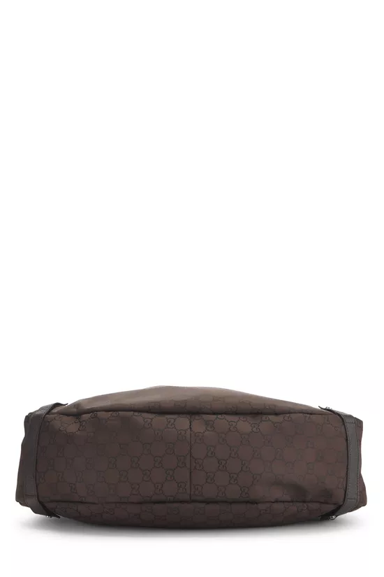 Brown GG Nylon Abbey Tote Large, , large image number 4