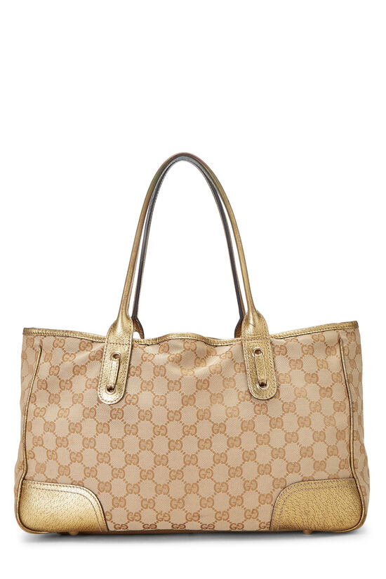 Gold GG Canvas Princy Tote, , large image number 4