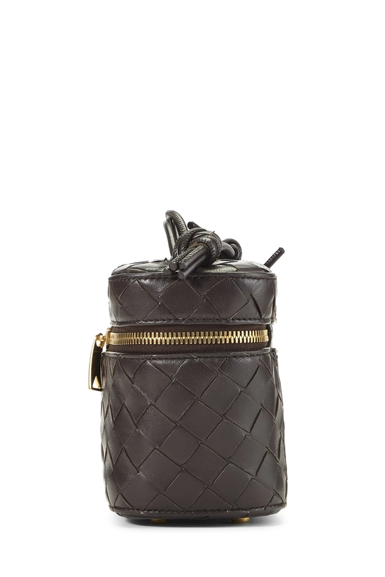 Brown Intrecciato Vanity Case Mini, , large image number 2