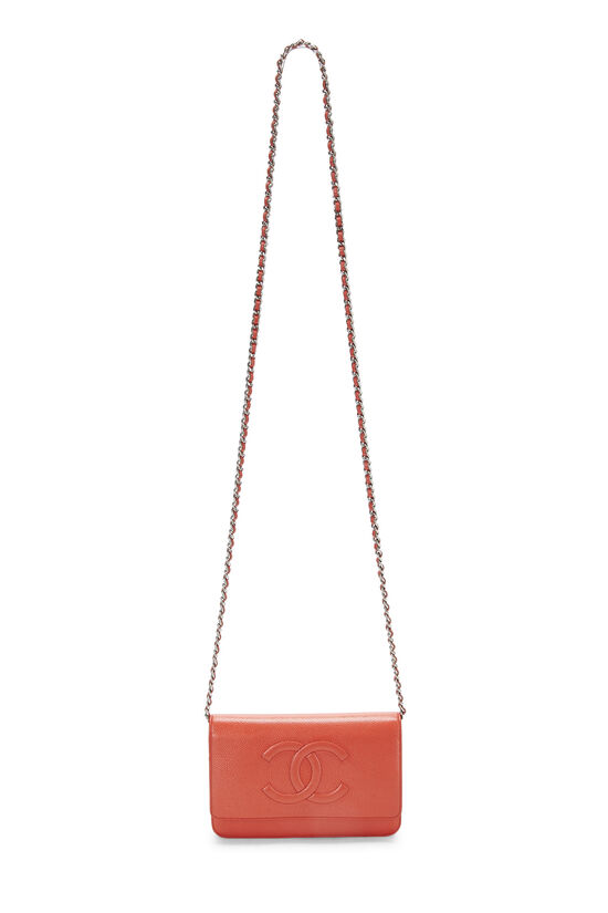 Orange Caviar Timeless 'CC' Wallet on Chain, , large image number 1