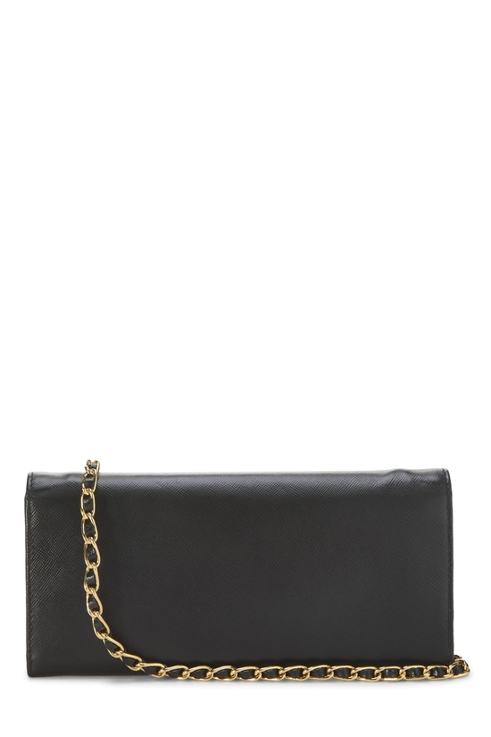 Black Saffiano Leather Wallet On Chain (WOC), , large image number 2