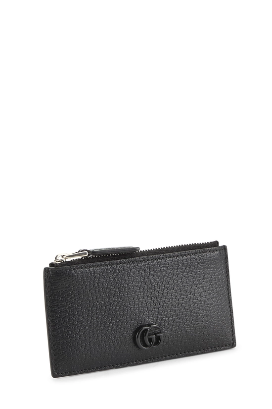 Black Leather GG Marmont Coin Purse, , large image number 1