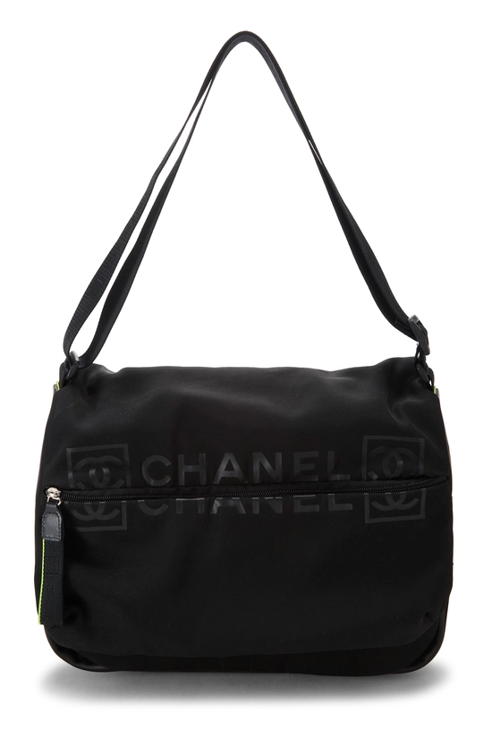 Black Nylon Sportline Messenger, , large image number 0